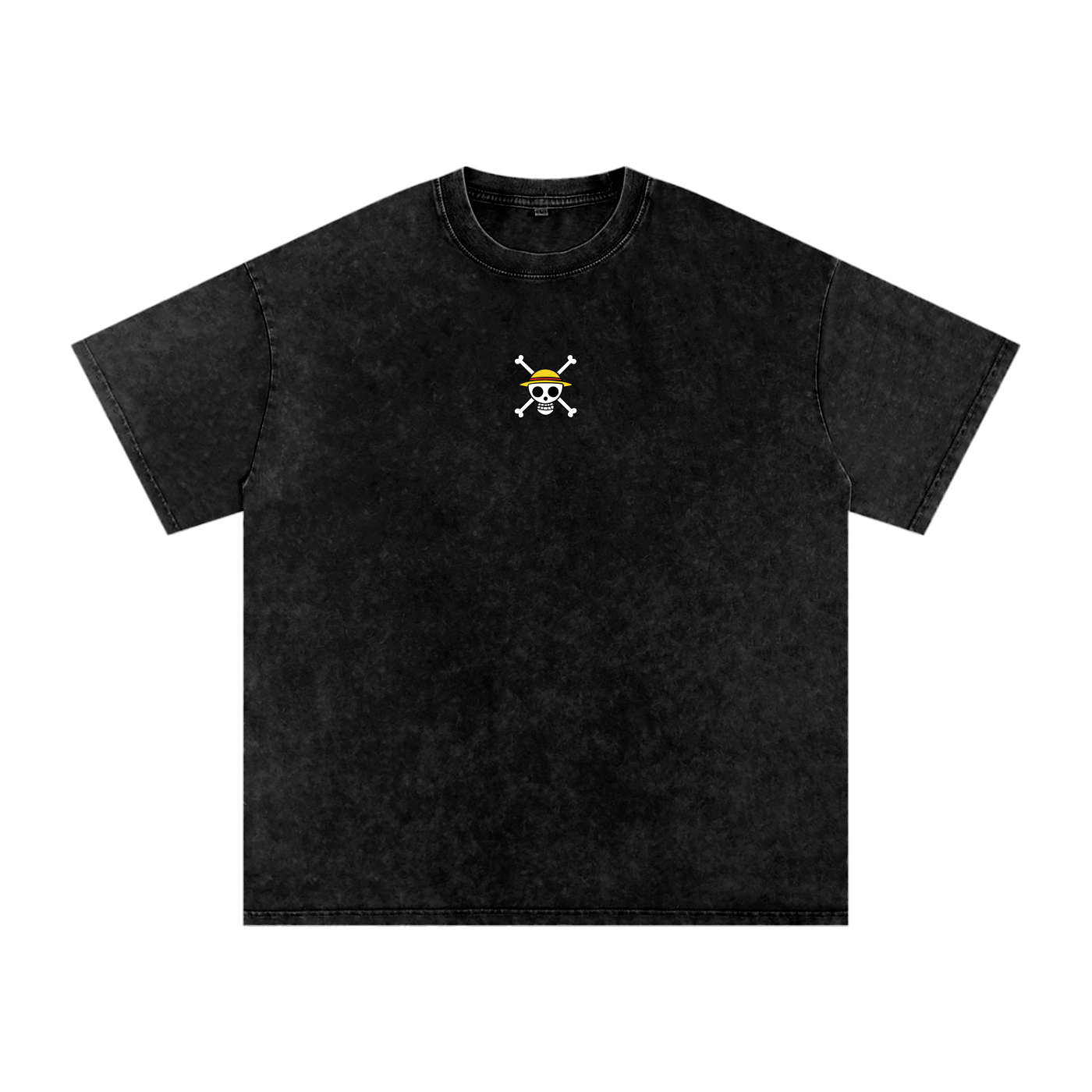 Luffy Unleashed – One Piece Acid Wash Oversize T-Shirt