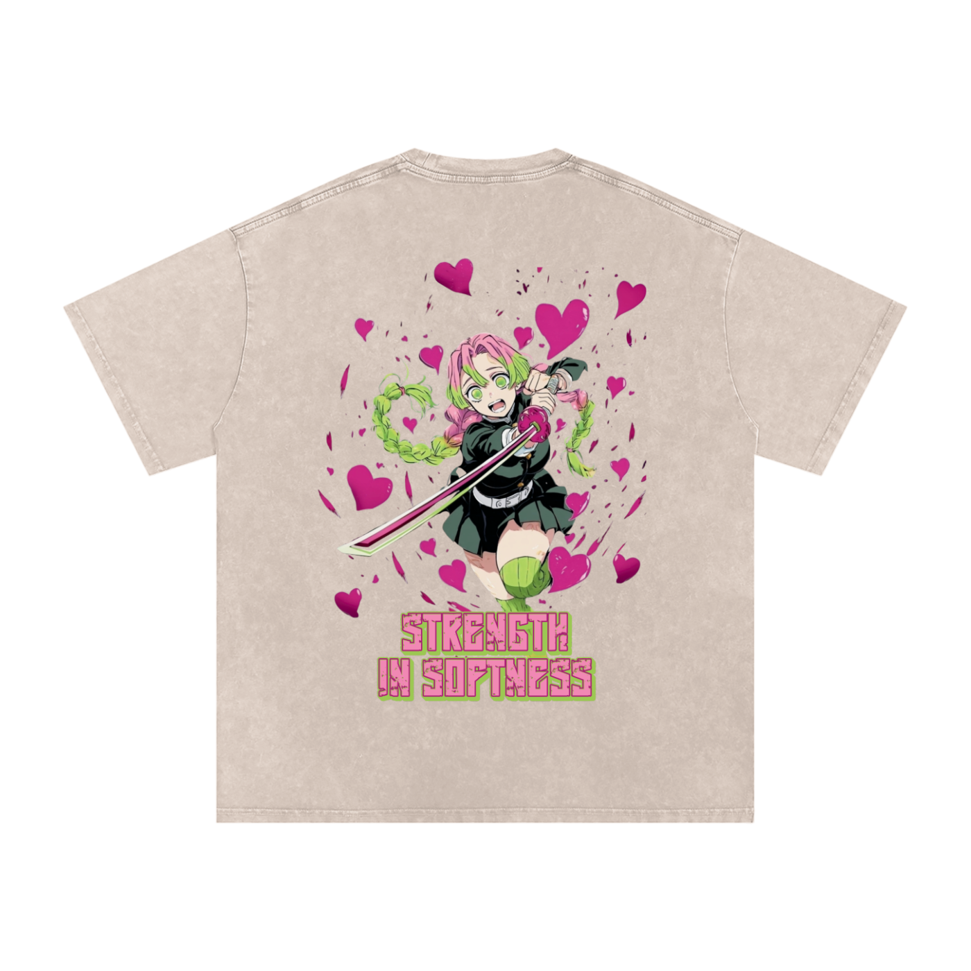 "Strength in Softness" - Acid Wash Oversize T-Shirt